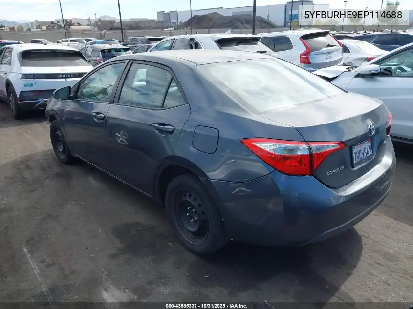 5YFBURHE9EP114688 2014 Toyota Corolla Le