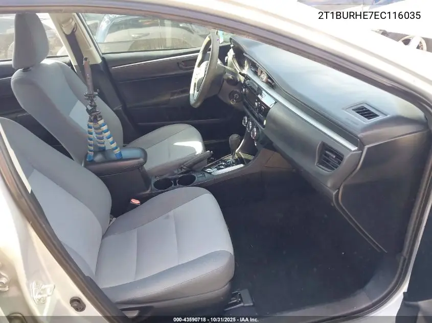 2T1BURHE7EC116035 2014 Toyota Corolla L