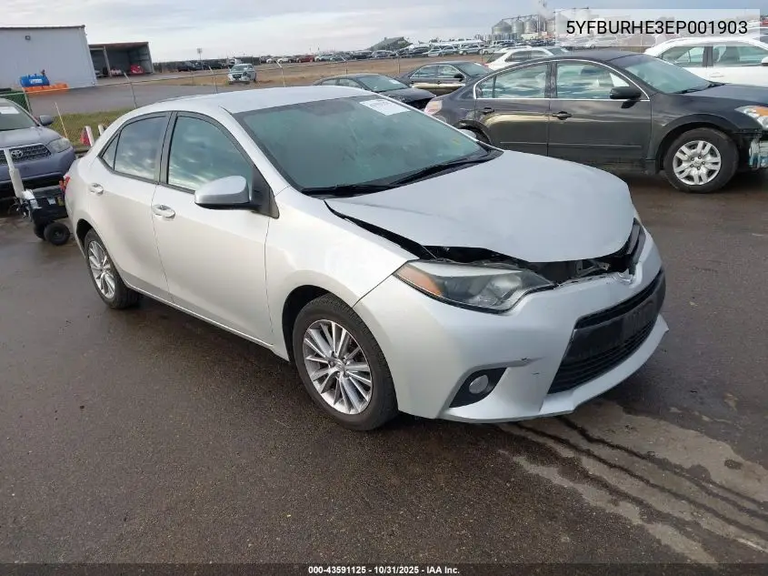 5YFBURHE3EP001903 2014 Toyota Corolla Le Plus
