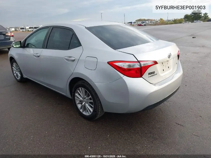 5YFBURHE3EP001903 2014 Toyota Corolla Le Plus