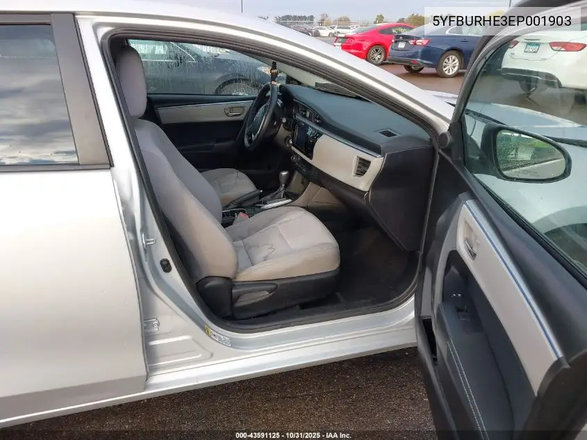 5YFBURHE3EP001903 2014 Toyota Corolla Le Plus