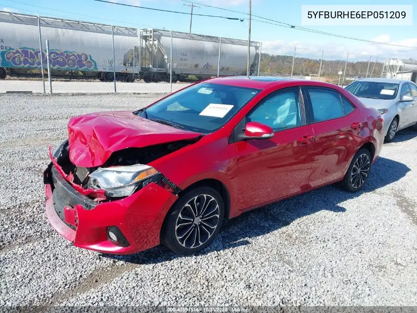 5YFBURHE6EP051209 2014 Toyota Corolla S Premium
