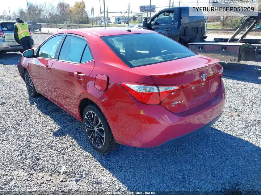 5YFBURHE6EP051209 2014 Toyota Corolla S Premium
