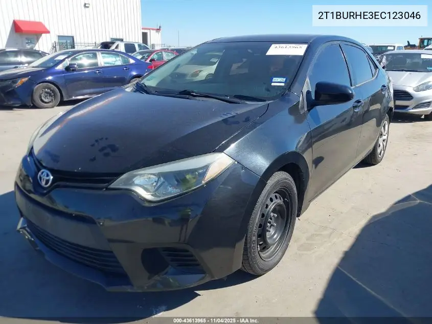 2T1BURHE3EC123046 2014 Toyota Corolla Le