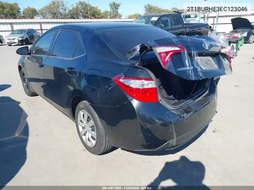 2T1BURHE3EC123046 2014 Toyota Corolla Le