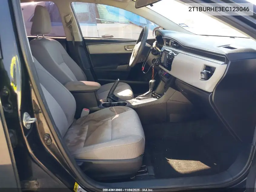 2T1BURHE3EC123046 2014 Toyota Corolla Le
