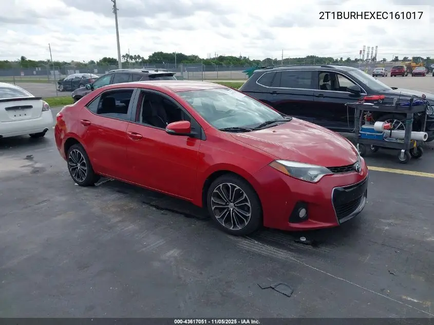 2T1BURHEXEC161017 2014 Toyota Corolla S Plus