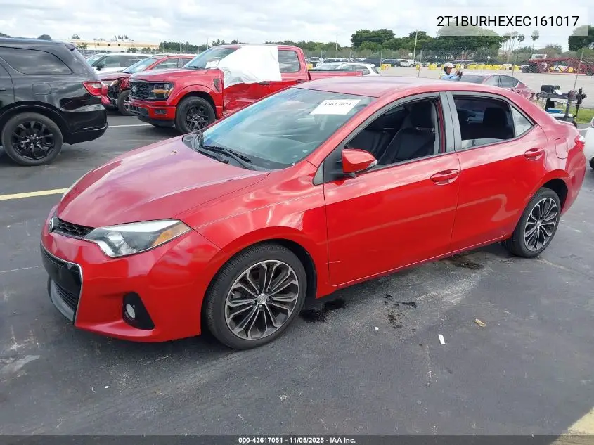 2T1BURHEXEC161017 2014 Toyota Corolla S Plus