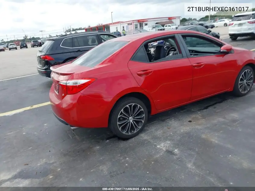 2T1BURHEXEC161017 2014 Toyota Corolla S Plus