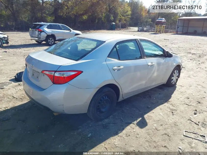 2T1BURHE1EC185710 2014 Toyota Corolla L