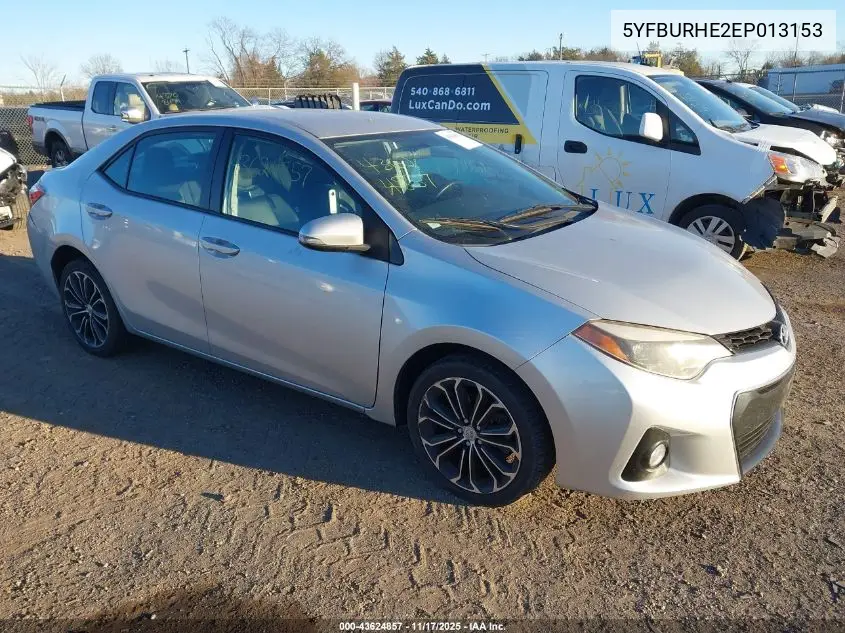 5YFBURHE2EP013153 2014 Toyota Corolla S Plus