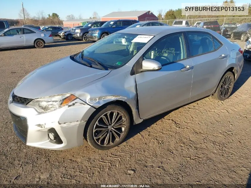 5YFBURHE2EP013153 2014 Toyota Corolla S Plus