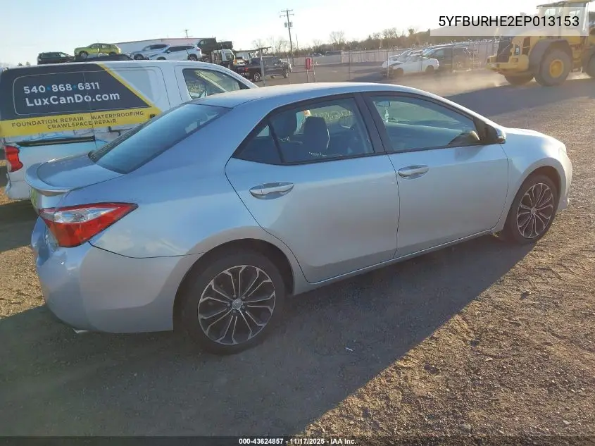 5YFBURHE2EP013153 2014 Toyota Corolla S Plus
