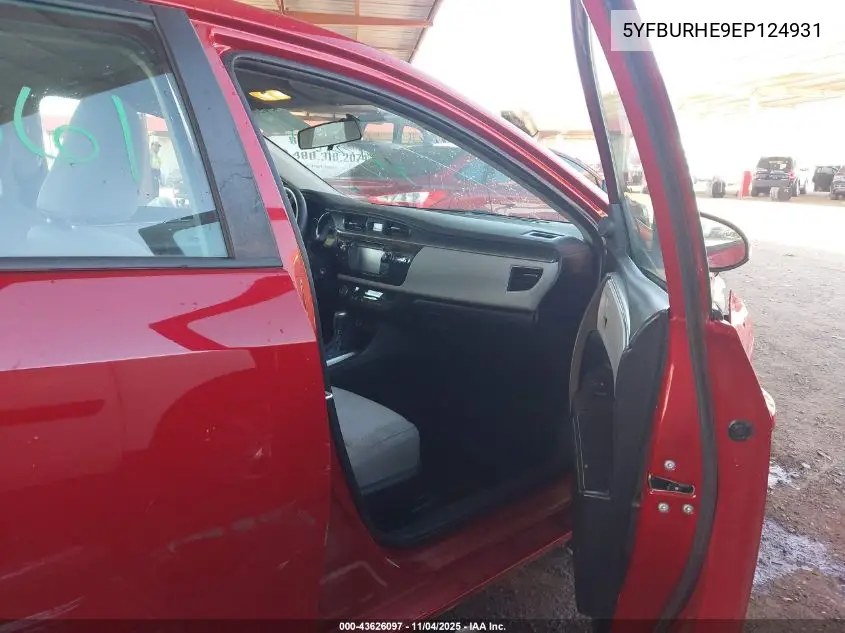 5YFBURHE9EP124931 2014 Toyota Corolla Le