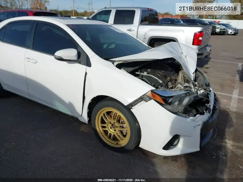2T1BURHE8EC066018 2014 Toyota Corolla S Plus