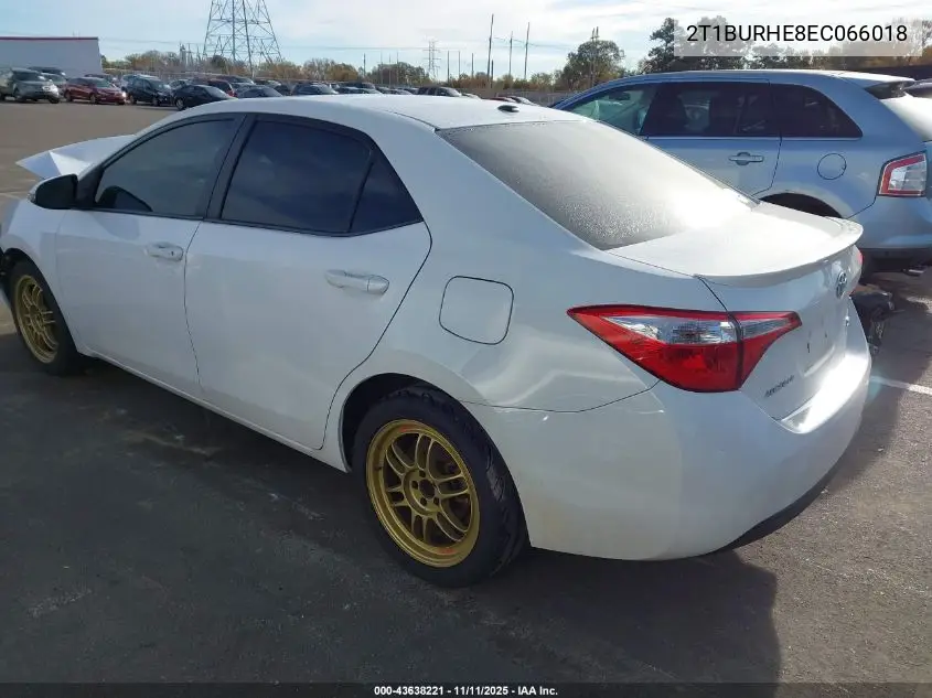 2T1BURHE8EC066018 2014 Toyota Corolla S Plus