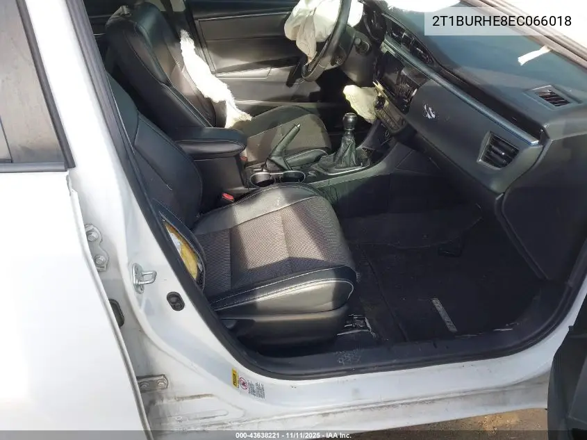 2T1BURHE8EC066018 2014 Toyota Corolla S Plus