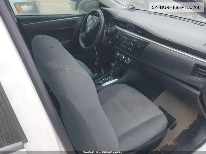 5YFBURHE8EP150260 2014 Toyota Corolla L