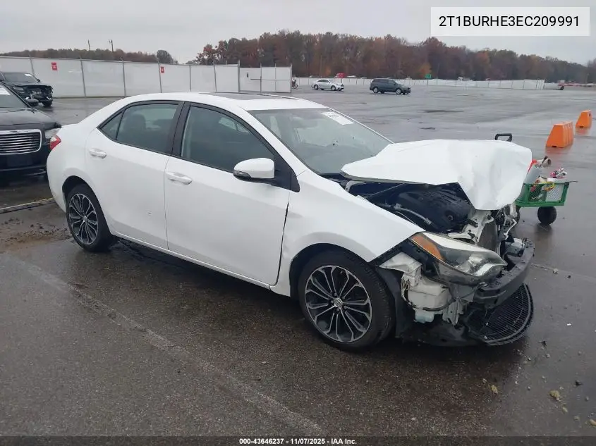 2T1BURHE3EC209991 2014 Toyota Corolla S Plus