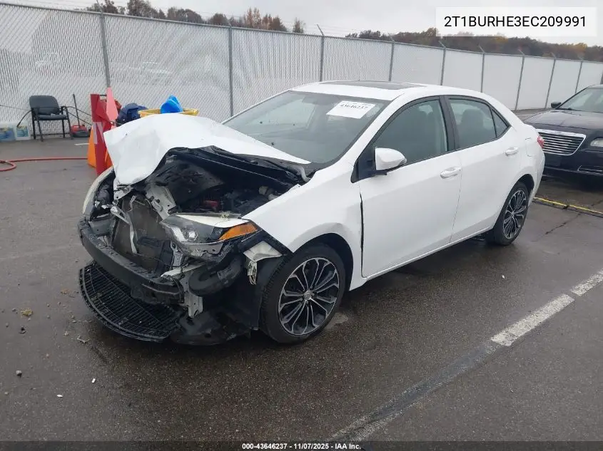 2T1BURHE3EC209991 2014 Toyota Corolla S Plus