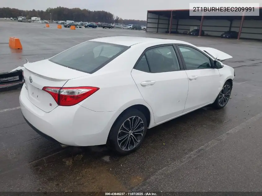 2T1BURHE3EC209991 2014 Toyota Corolla S Plus