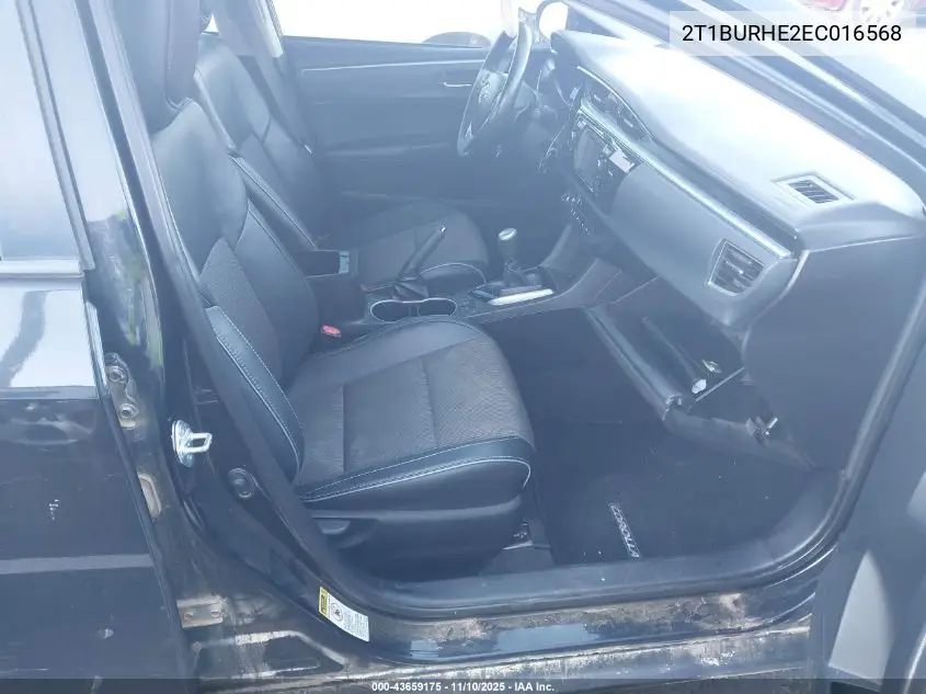 2T1BURHE2EC016568 2014 Toyota Corolla S Plus