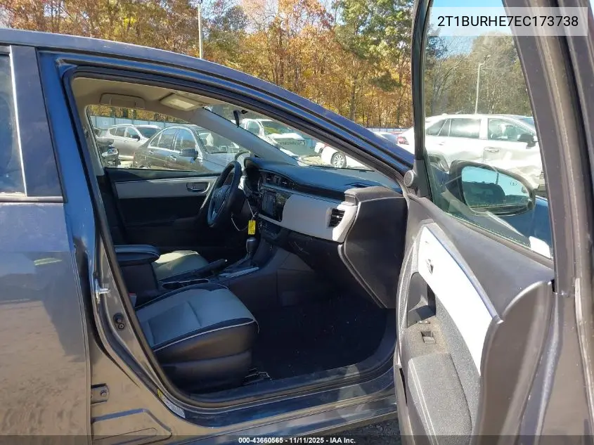 2T1BURHE7EC173738 2014 Toyota Corolla Le