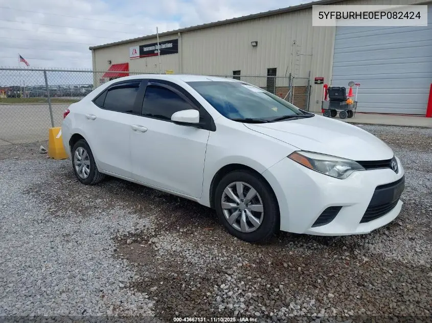 5YFBURHE0EP082424 2014 Toyota Corolla Le