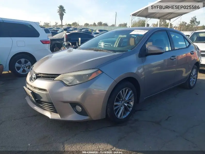 5YFBURHE5EP025586 2014 Toyota Corolla Le Plus