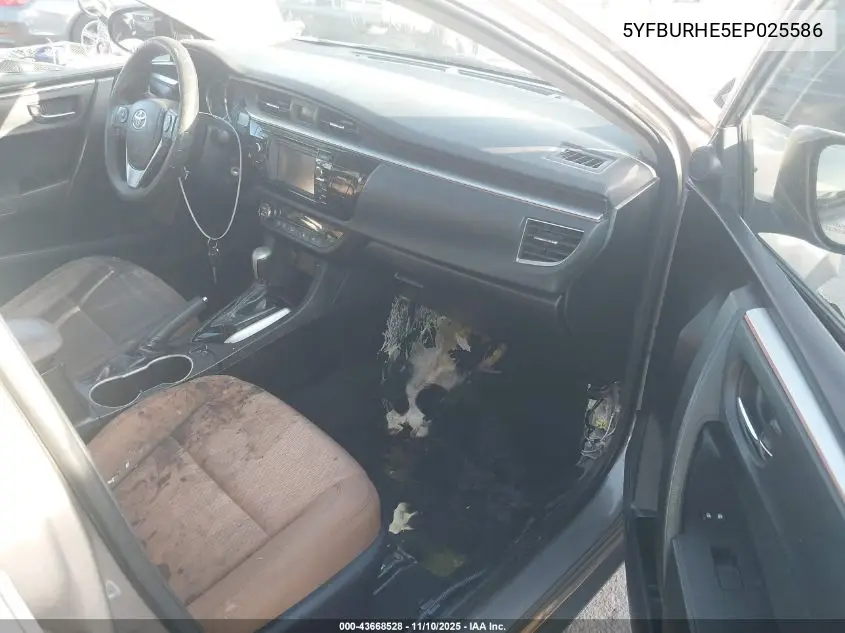 5YFBURHE5EP025586 2014 Toyota Corolla Le Plus