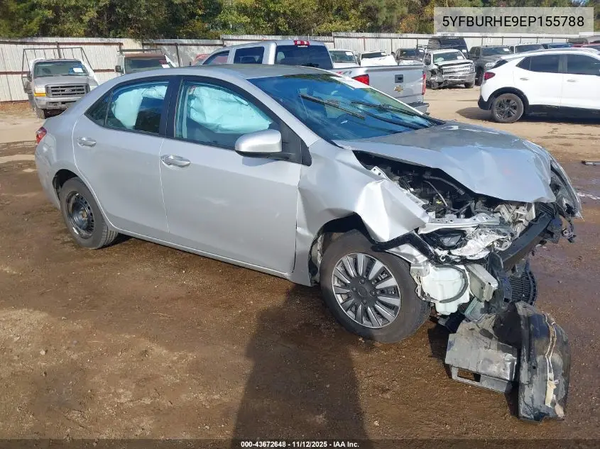 5YFBURHE9EP155788 2014 Toyota Corolla L