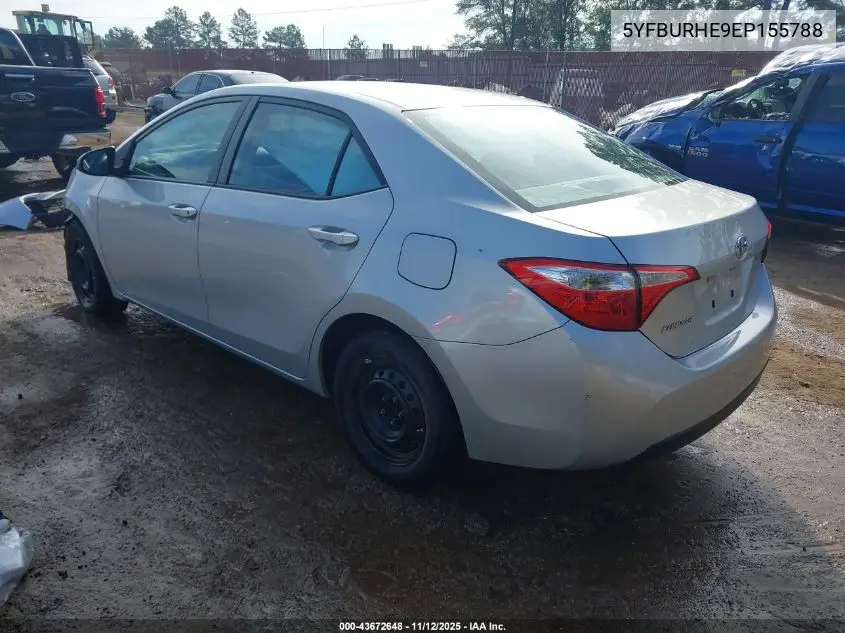 5YFBURHE9EP155788 2014 Toyota Corolla L