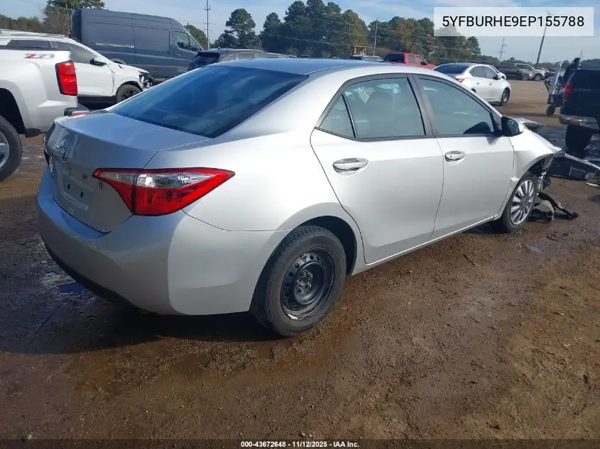 5YFBURHE9EP155788 2014 Toyota Corolla L