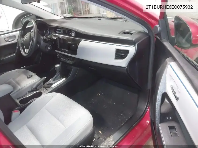 2T1BURHE6EC075932 2014 Toyota Corolla Le