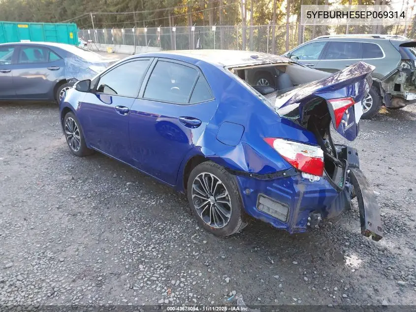 5YFBURHE5EP069314 2014 Toyota Corolla S Plus