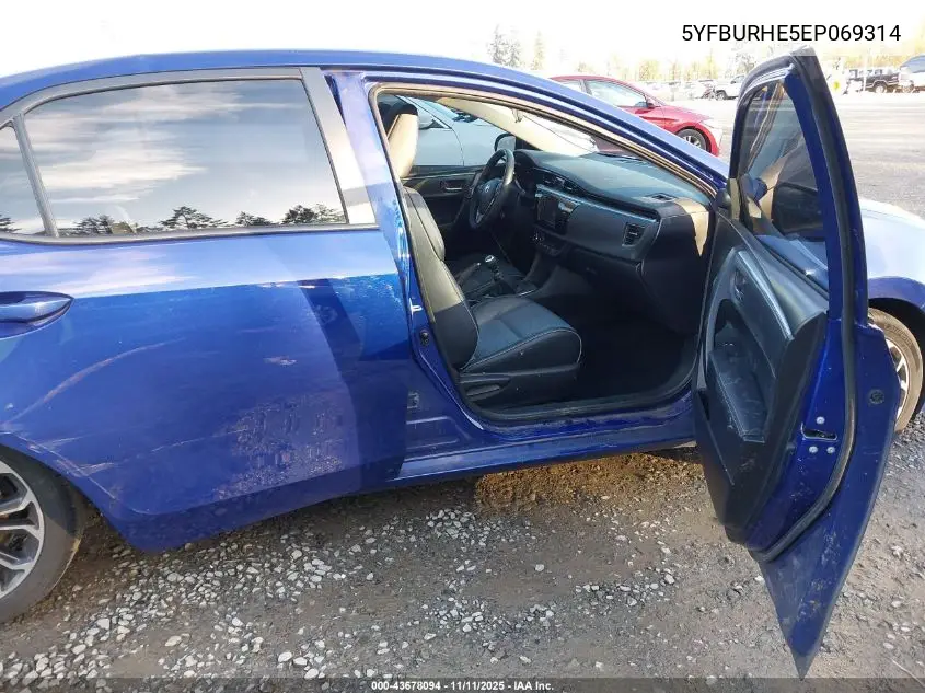 5YFBURHE5EP069314 2014 Toyota Corolla S Plus