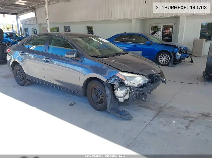 2T1BURHEXEC140703 2014 Toyota Corolla L