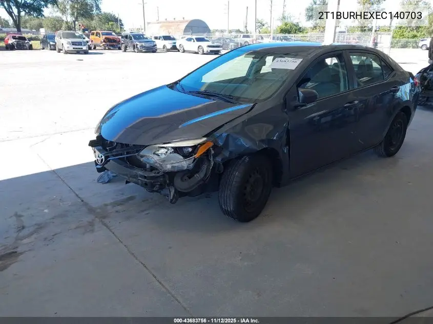 2T1BURHEXEC140703 2014 Toyota Corolla L