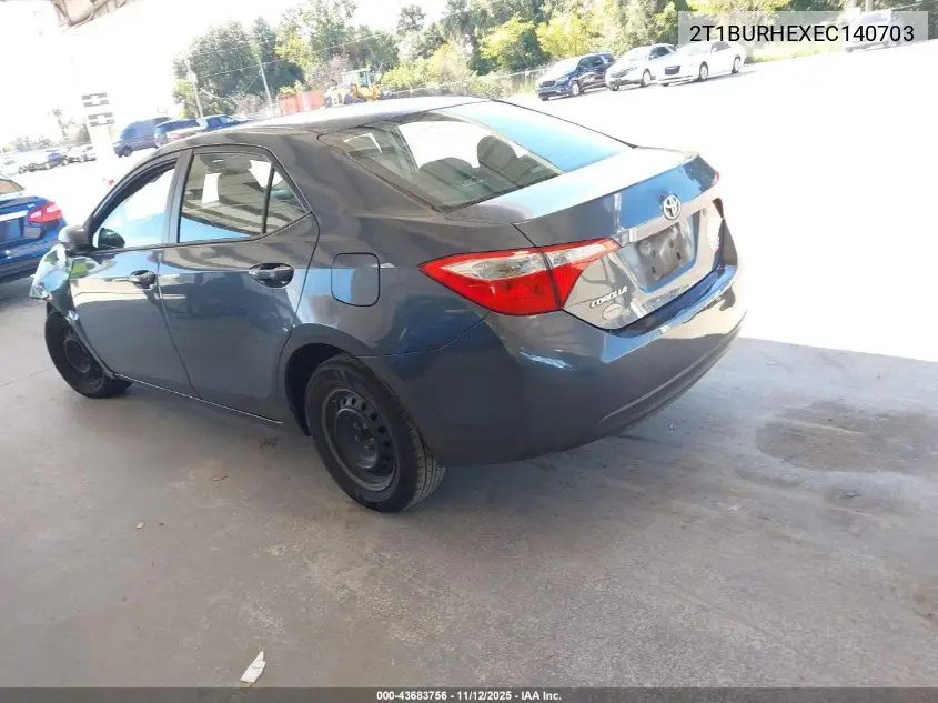 2T1BURHEXEC140703 2014 Toyota Corolla L