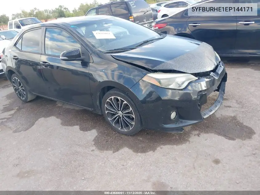 5YFBURHE1EP144171 2014 Toyota Corolla S Plus