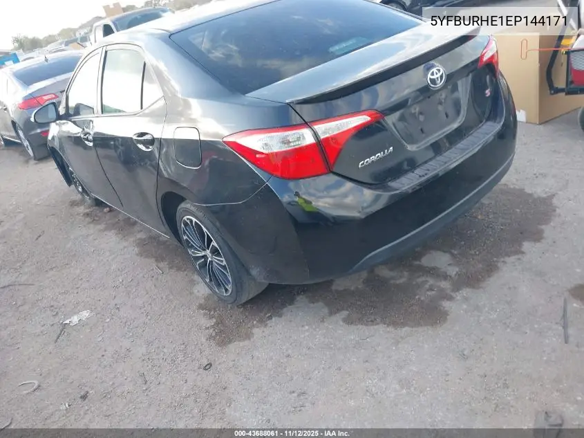 5YFBURHE1EP144171 2014 Toyota Corolla S Plus