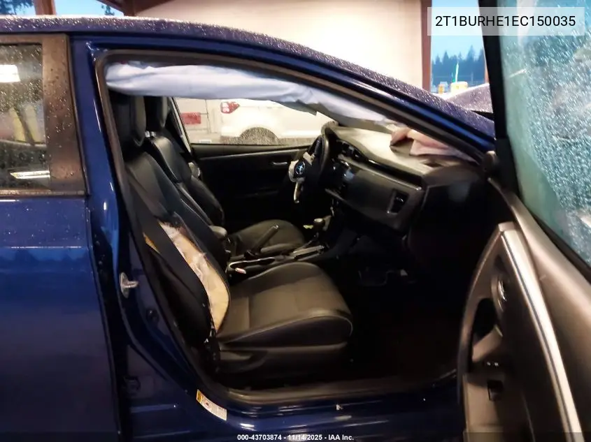 2T1BURHE1EC150035 2014 Toyota Corolla S Plus