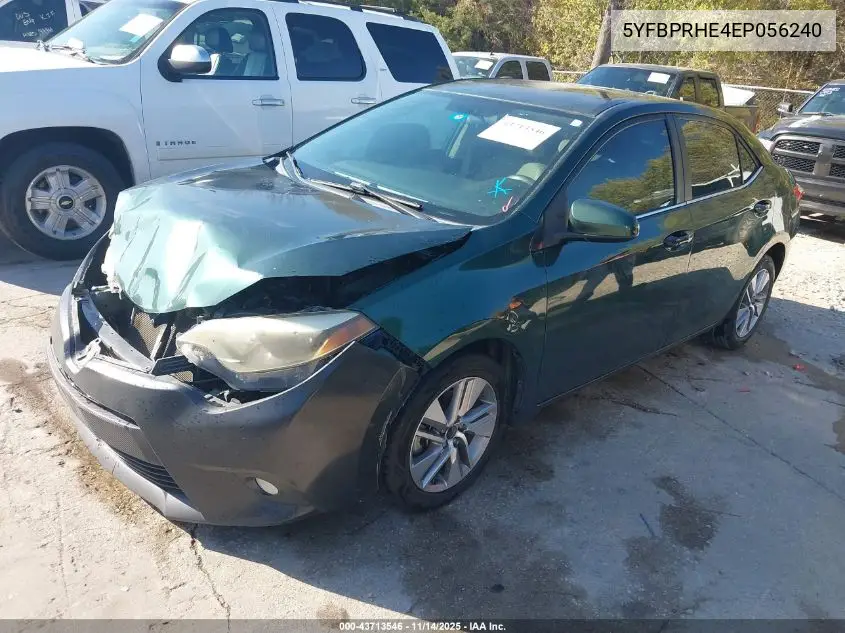 5YFBPRHE4EP056240 2014 Toyota Corolla Le Eco Plus