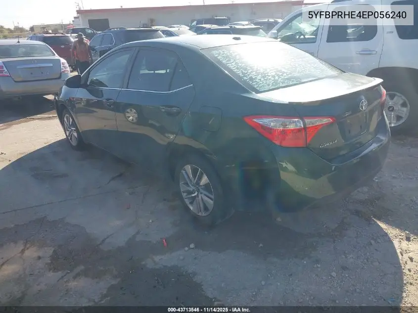 5YFBPRHE4EP056240 2014 Toyota Corolla Le Eco Plus
