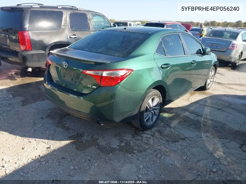 5YFBPRHE4EP056240 2014 Toyota Corolla Le Eco Plus
