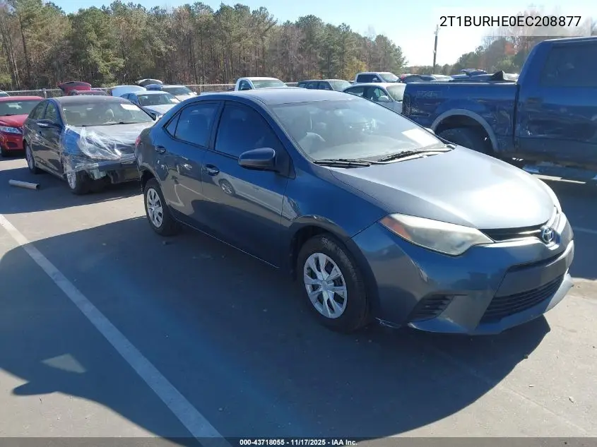 2T1BURHE0EC208877 2014 Toyota Corolla L