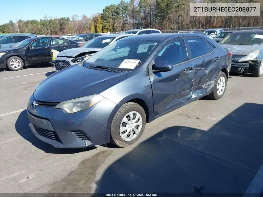 2T1BURHE0EC208877 2014 Toyota Corolla L