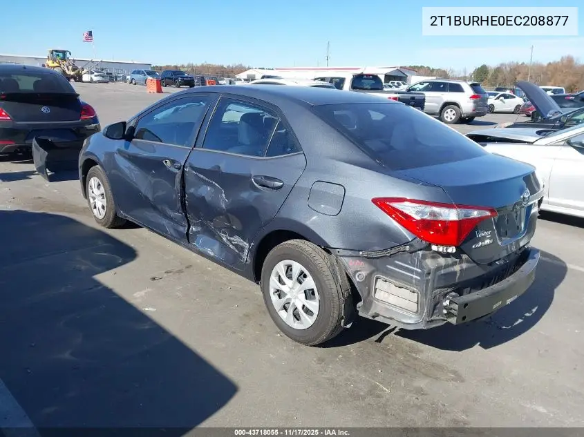 2T1BURHE0EC208877 2014 Toyota Corolla L