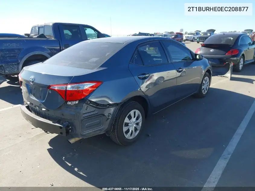 2T1BURHE0EC208877 2014 Toyota Corolla L