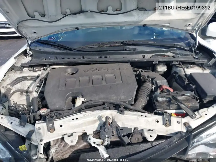 2T1BURHE6EC199392 2014 Toyota Corolla L